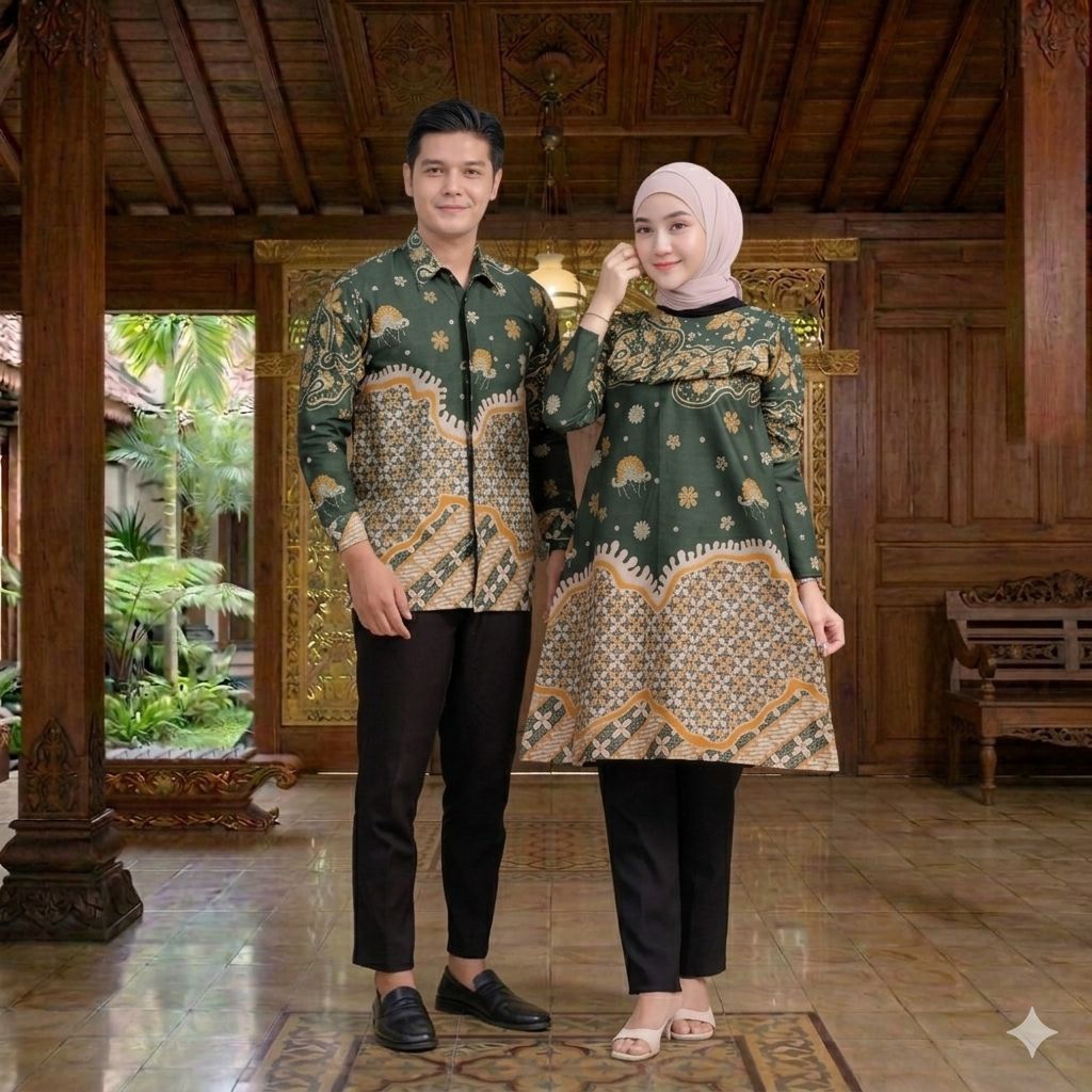 Atasan Wanita Baju Tunik Batik Jumbo Size M L XL XXL 3XL 4XL LD 130cm Tunik Jumbo LD 130 Tunik Jumbo