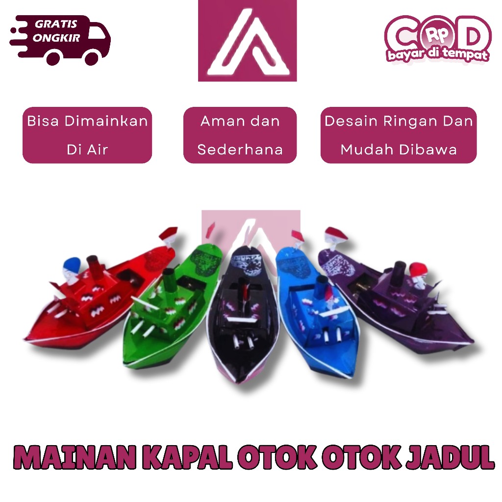 Mainan Kapal Otok-Otok Tradisional | Kapal Kaleng Jadul Bunyi | Mainan Air Anak Unik