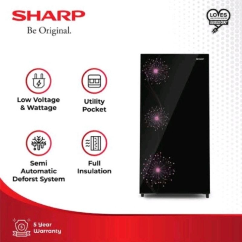 KULKAS SHARP 1 PINTU SJ-X167 MG DP/DB