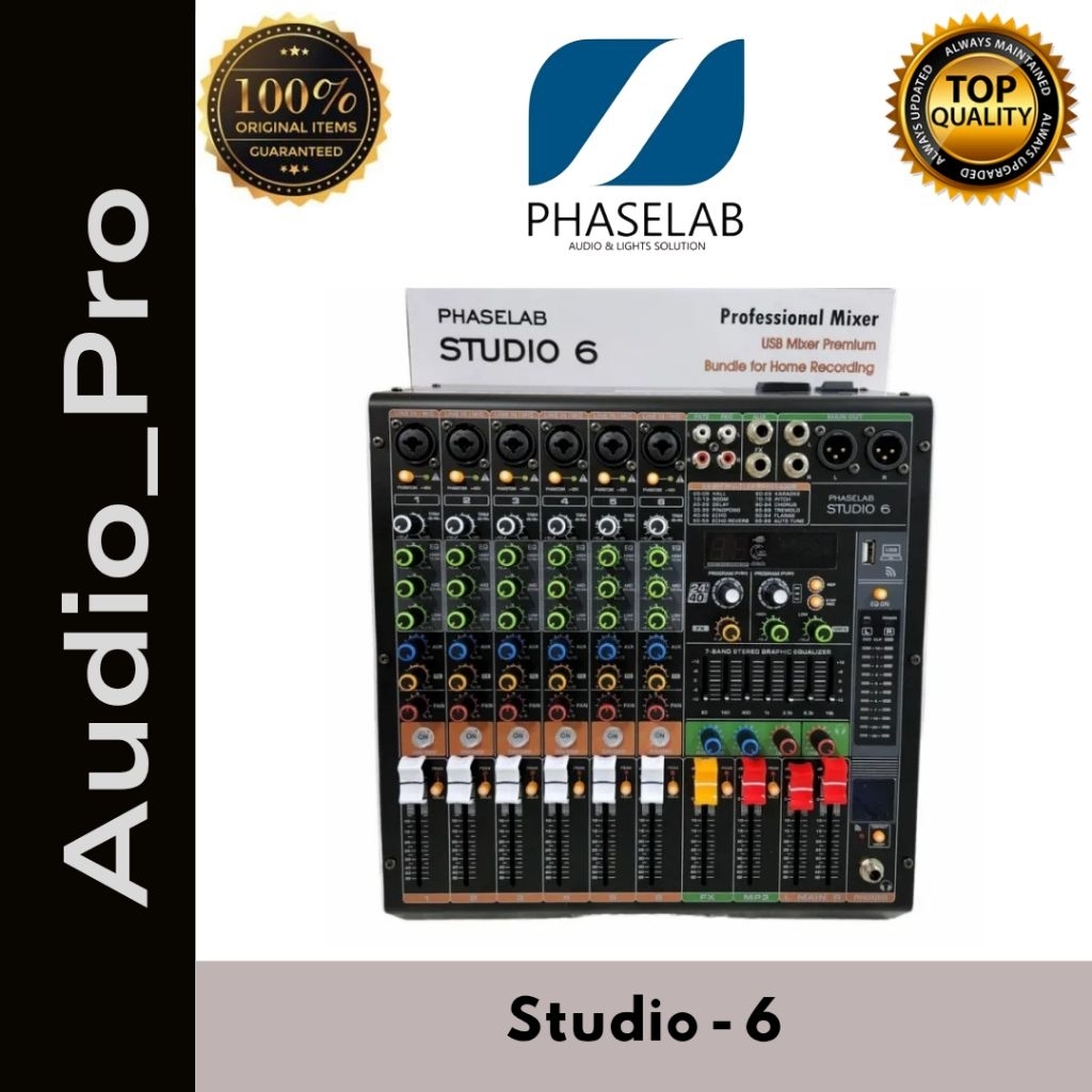 Mixer Audio Phaselab Studio 6 Studio 6 Phaselab 6 Chanel Soundcard