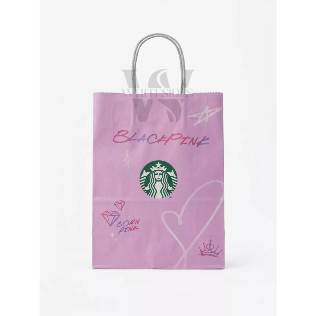 Paperbag - Starbucks Blackpink Collection 2023 Whole Bean 250gr gram VIA Instant 12 Sticks 3 Stick T