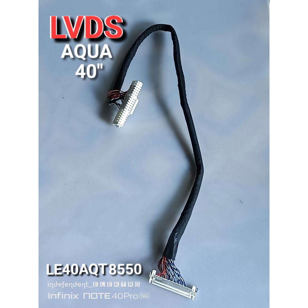 Kabel LVDS Tv AQUA LE40AQT8550   LVDS Tv led Aqua le40aqt8550   Kabel lvds tv aqua 40in