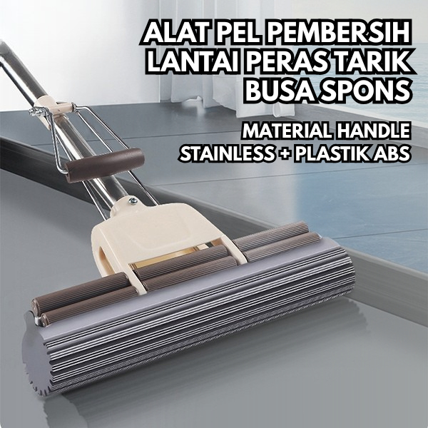 ATRIZ Alat Pel Pembersih Lantai Peras Tarik Busa Spons