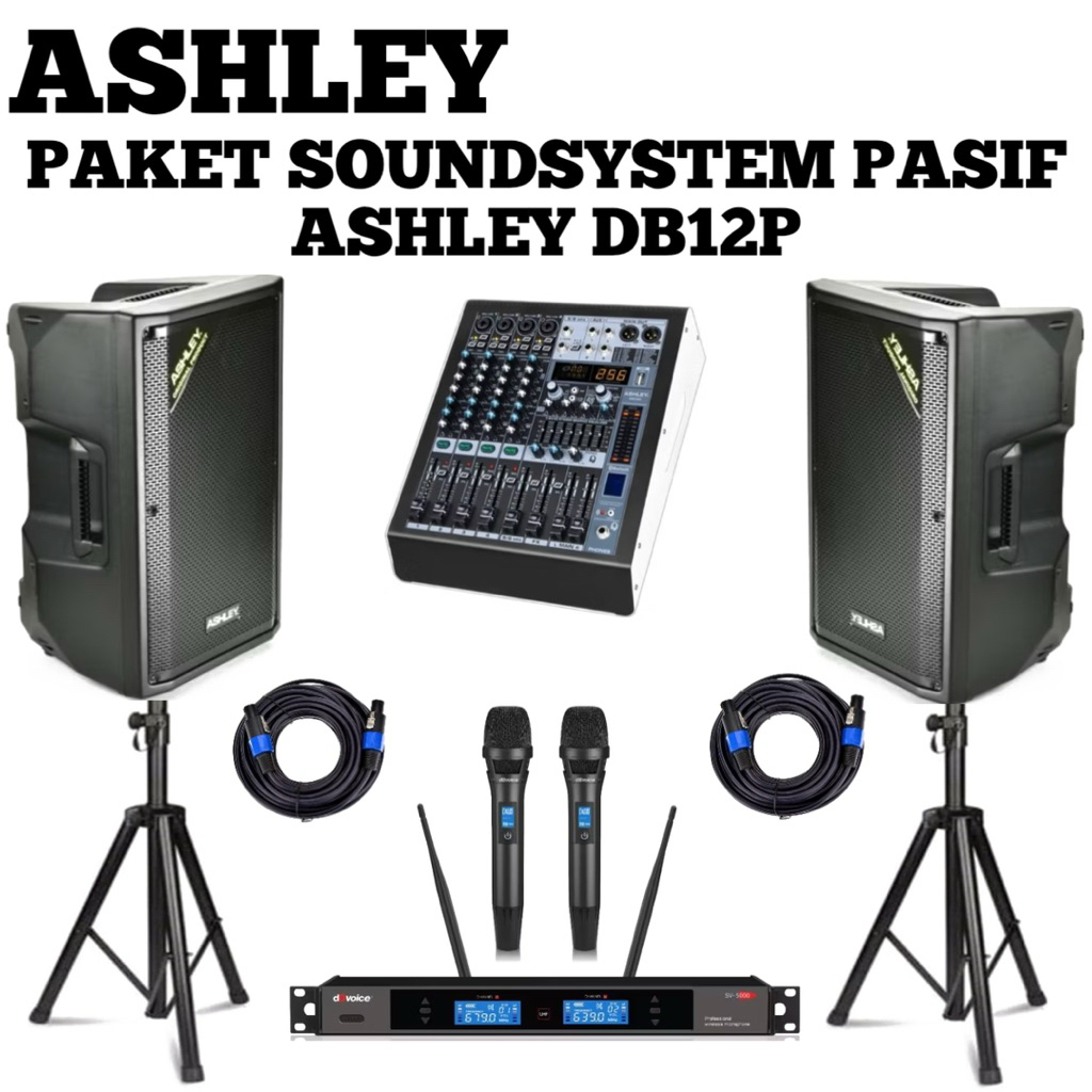 Paket Sound System Speaker Pasif Ashley Db12p Original Speaker Pasif Ashley 12inch