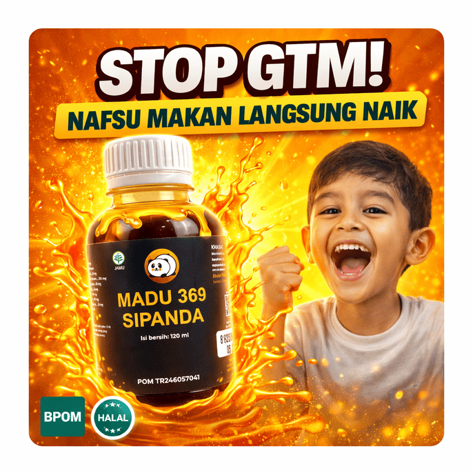 Madu 369 Sipanda – Vitamin Anak GTM Penambah Nafsu Makan & Berat Badan | Madu Anak Imun Booster, Nut