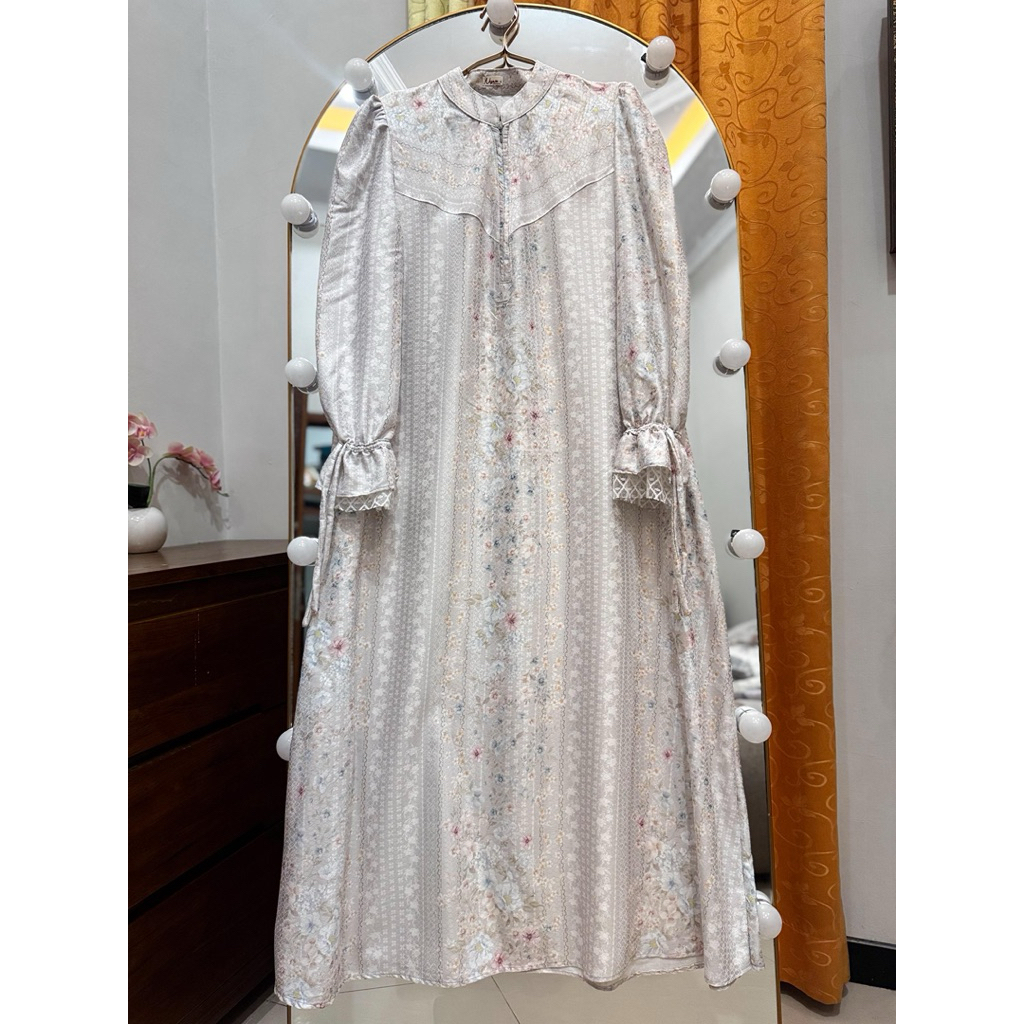 Aleza Dress gamis muslim rayon jaguard