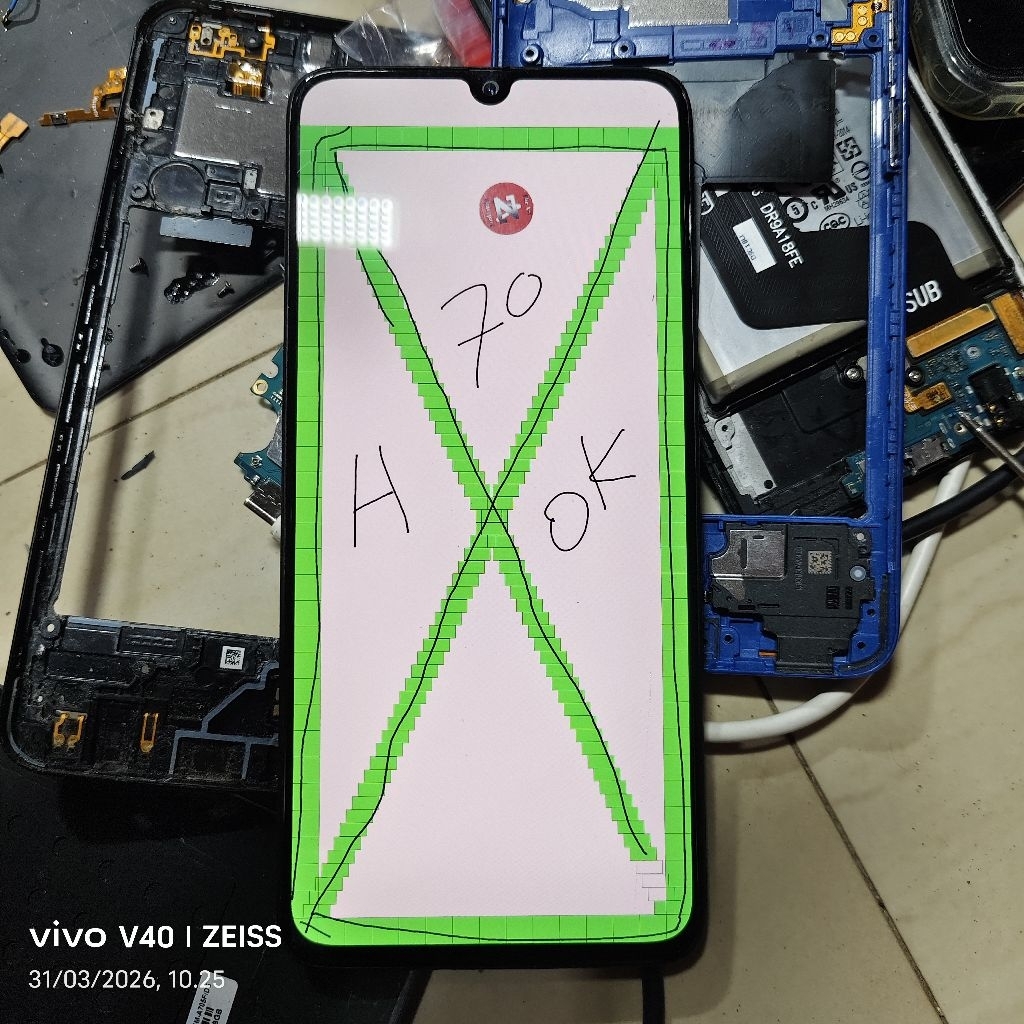 LCD SAMSUNG A70 A705F NORMAL ORI COPOTAN
