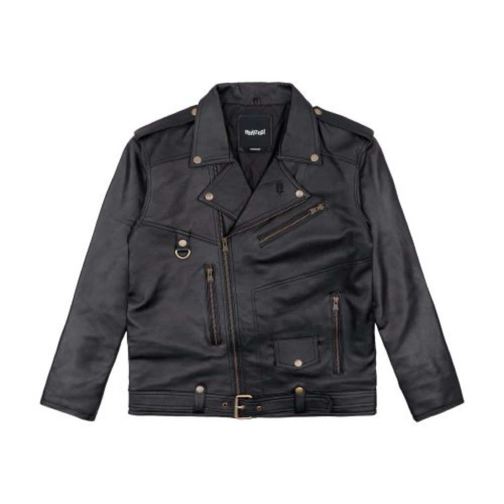 DYETO Maternal Disaster High quality black genuine goat leather motorcycle jacket