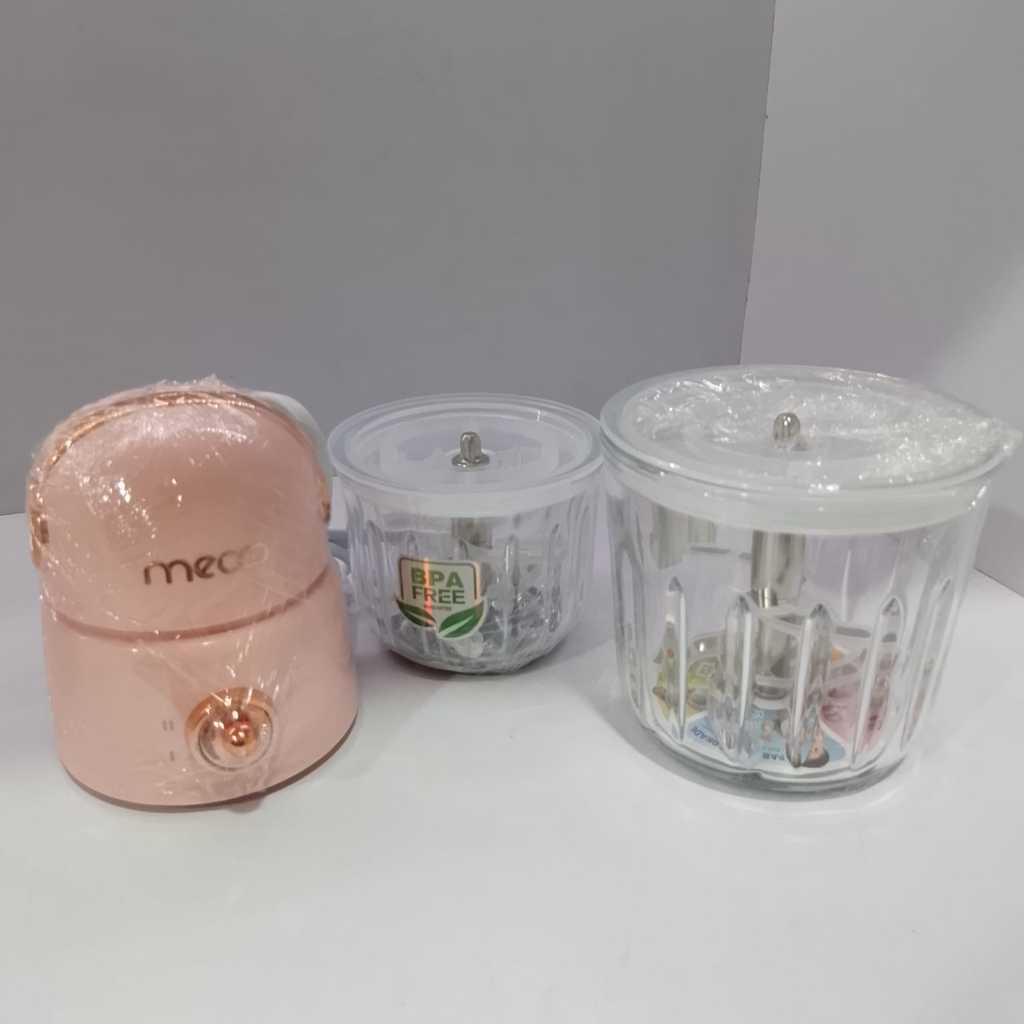 MECO 2 IN 1 CHOPPER / BLENDER MPASI BAYI PORTABLE / PENGGILING DAGING BUMBU / MECO CHOPPER ESTETIK 2