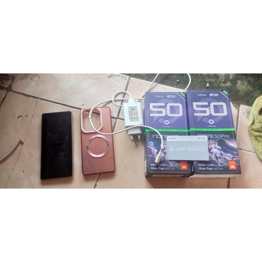 Infinix note 50 pro titanium gray ram 8+8 256gb