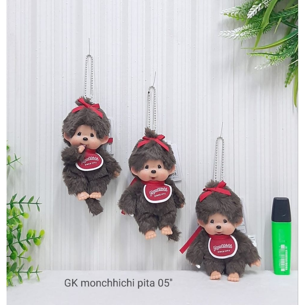 Gantungan Kunci Monchichi Bag Charm Boneka Chimutan Monchichi