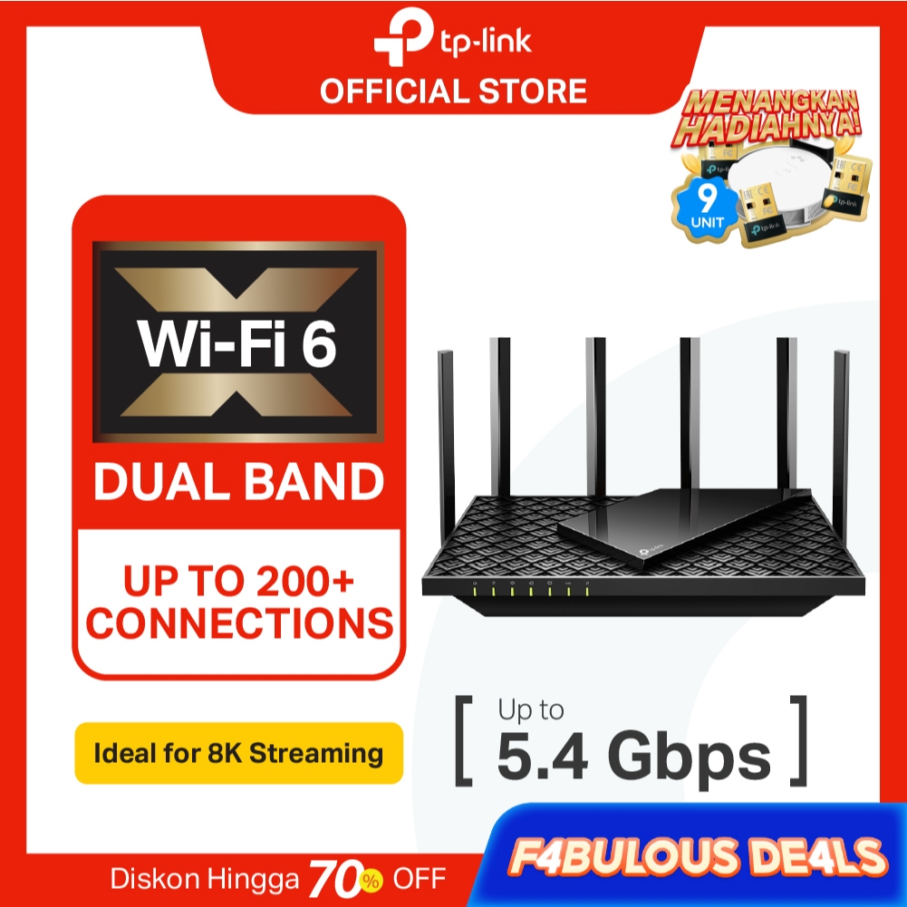 TP-Link Archer AX73 | AX5400 WiFi 6 Router | Dual Band | Gigabit | Mesh | Wireless | USB Sharing