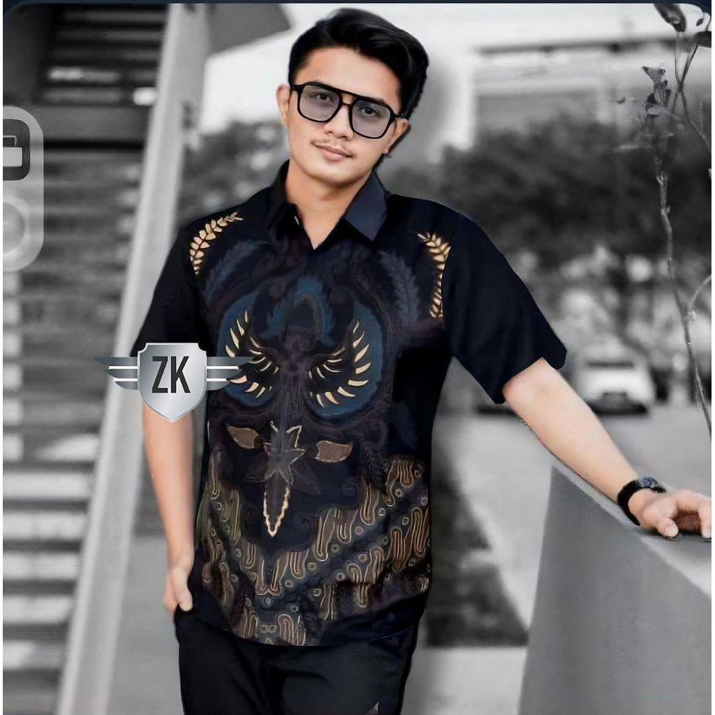 NEW ARRIVAL DISTRO BATIK PRIA LENGAN PENDEK BORDIR SOGAN NYAMAN TERBARU! SIZE M L XL XXL