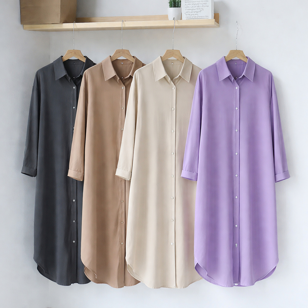 Ailen Tunik Atasan Muslim Fashion Wanita Termurah & Terlaris - Putih