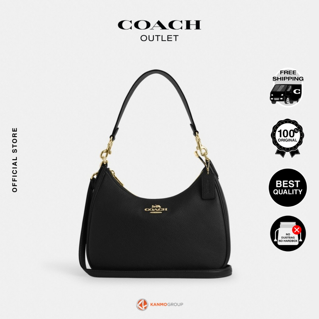 Coach Teri Hobo In Refined Pebbled Leather - Tas Wanita