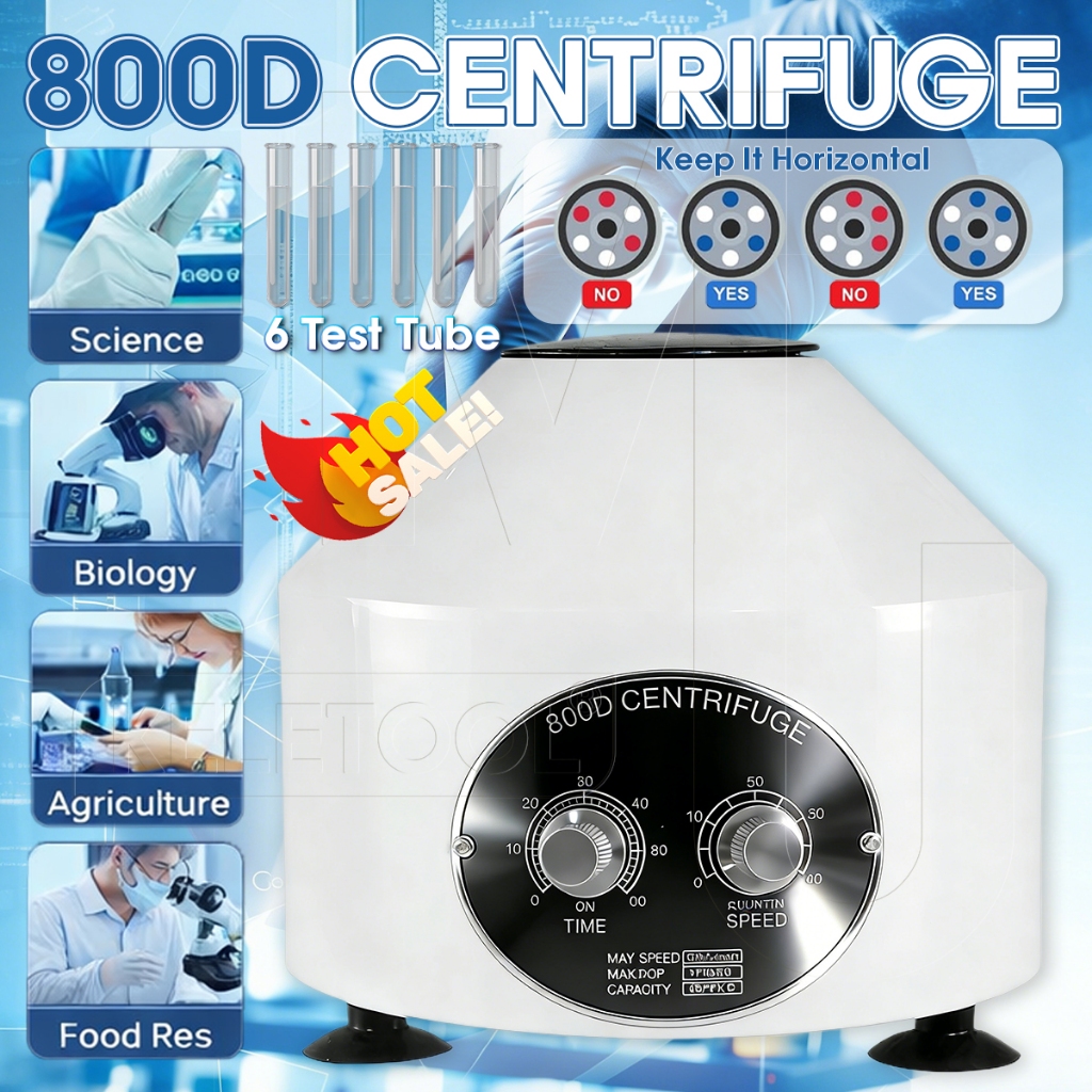 Alat Mini Centrifuge 6 Hole 6000 Rpm Alats Prp Mesin Digital Elektriklab Centrifuge Dermatology Untu