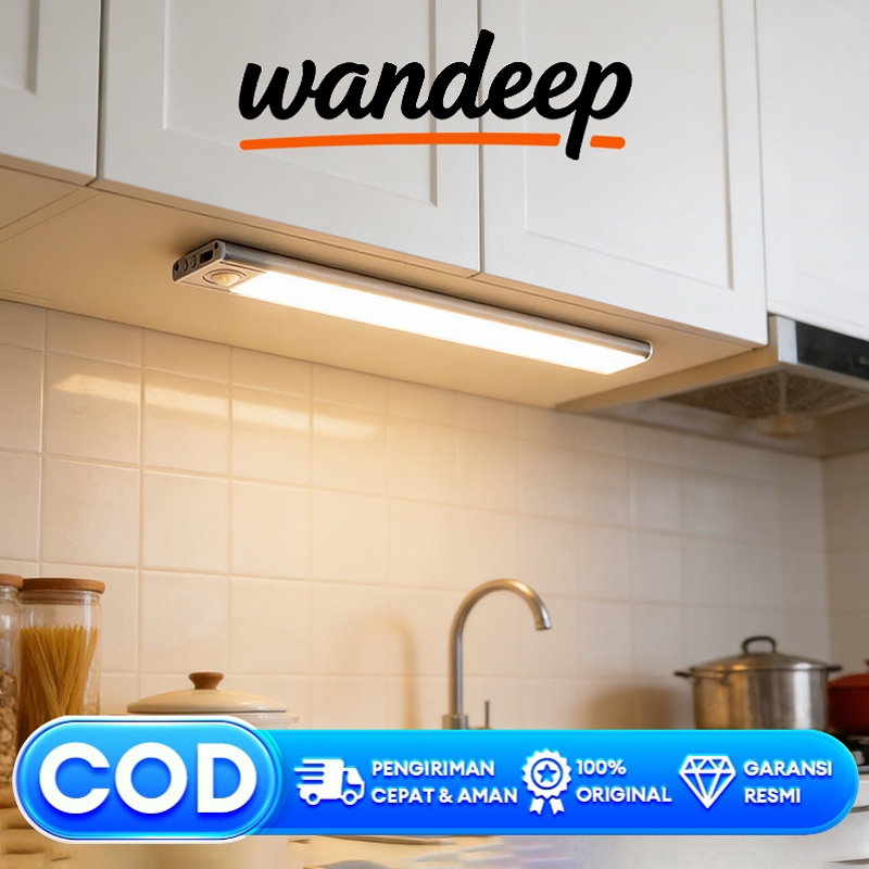 Wandeep Lampu LED tidur tempel dinding lemari/ belajar/ kamar /lampu dinding tempel aesthetic