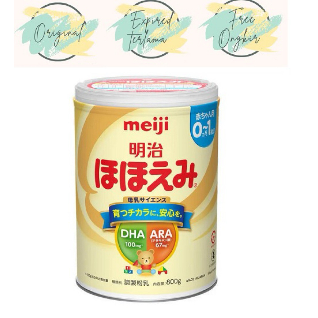 MEIJI HOHOEMI 800 Gram Kaleng;  0-12 Bulan; Susu Formula