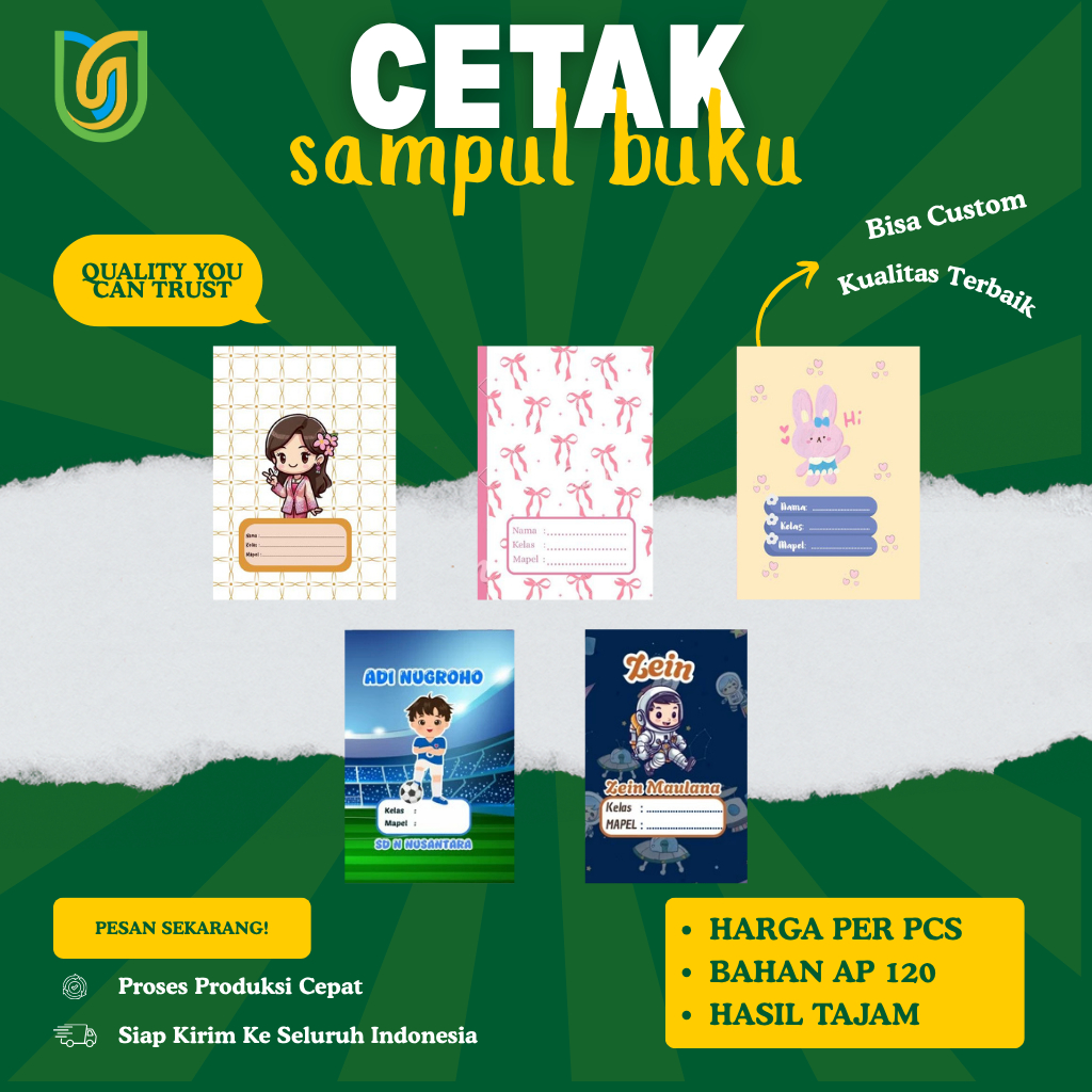 Sampul Buku Tulis / Sampul Buku Sekolah Estetik / Sampul Buku Aestetic