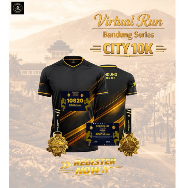 VIRTUAL RUN BANDUNG SERIES 10K (Multiple Submit)