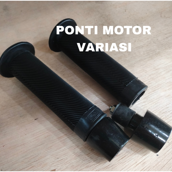 PAKET HANDGRIP PROTAPER BULU + JALU STANG HITAM Universal semua motor / GRIP PROTAPER BULU