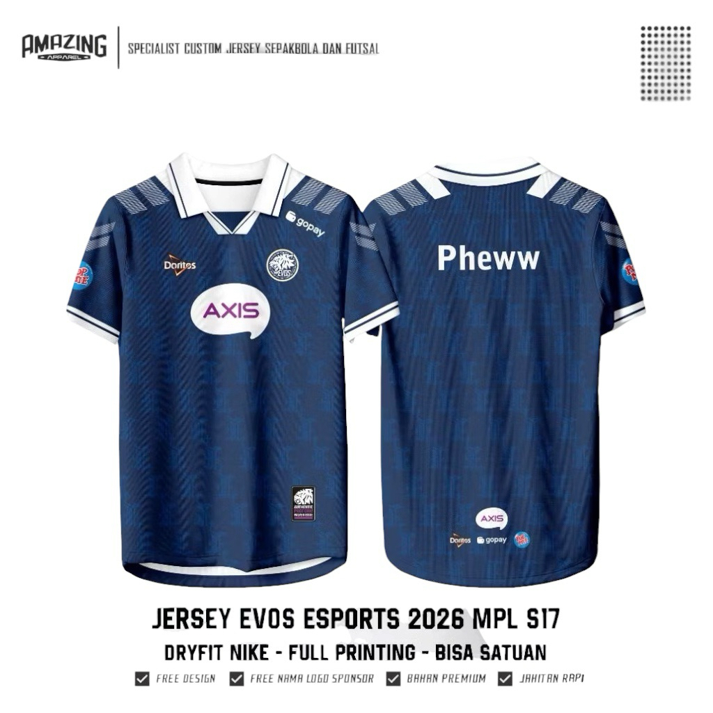 JERSEY ESPORT EVOS MPL S17 2026 FREE NICKNAME