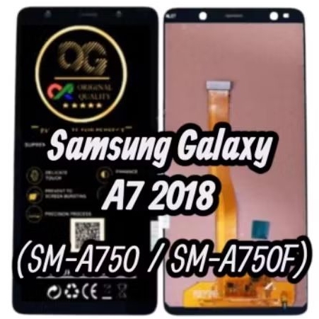 LCD TOUCHSCREEN SAMSUNG GALAXY A7 2018 / SM-A750 / SM-A750F / SM-A750G OG SUPER BLACK