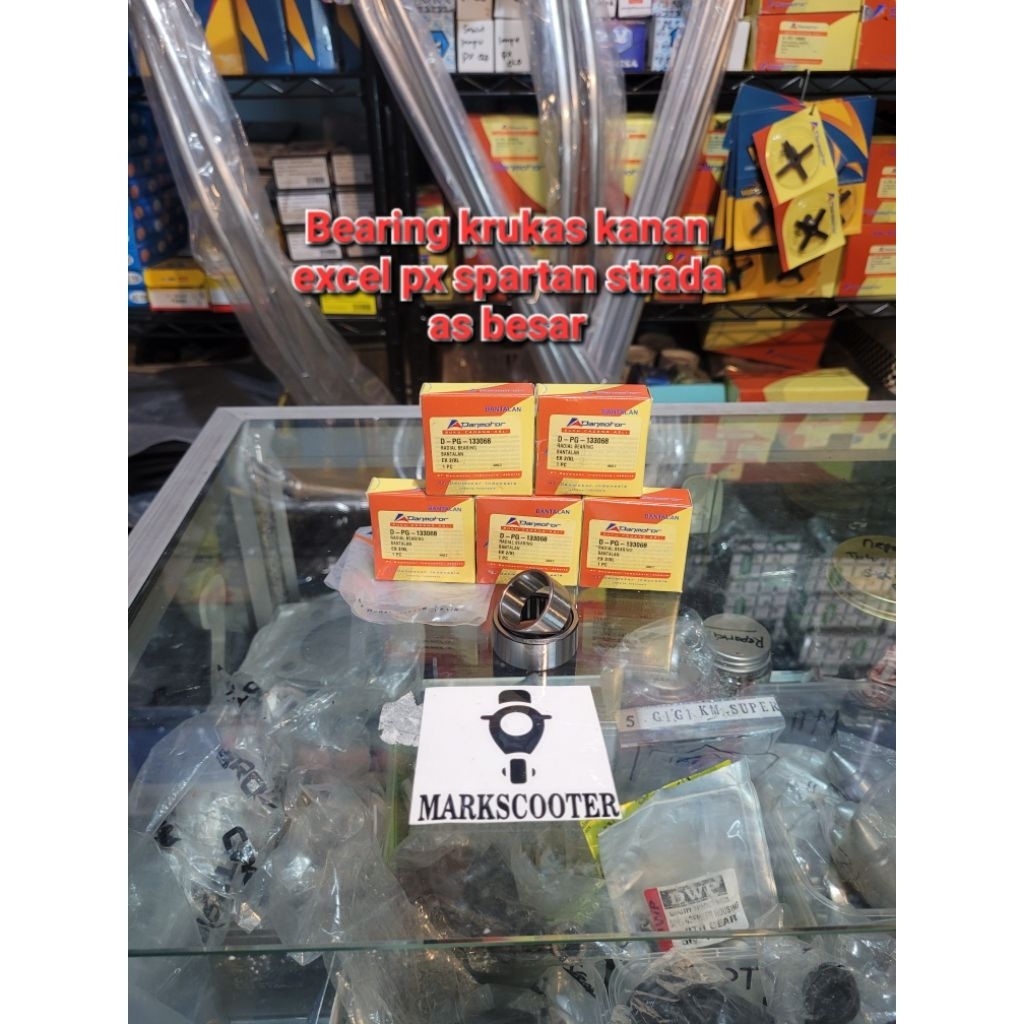 laher as kruk bearing kruk as kanan vespa excel exclusive strada spartan as besar