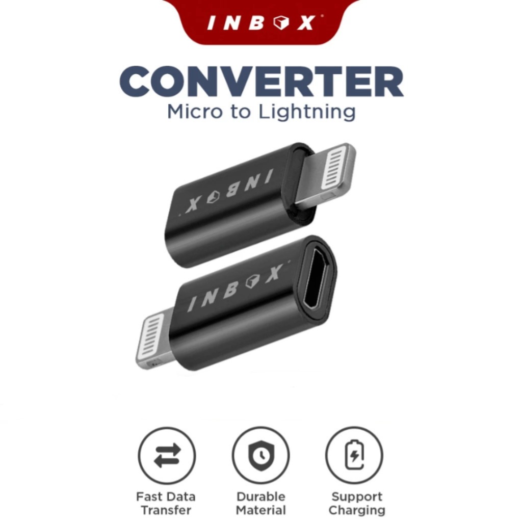 INBOX Adaptor Micro to Type-C+Lightning/Converter Connector
