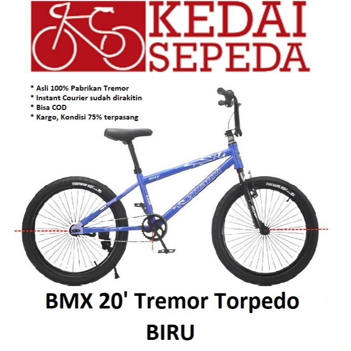Sepeda Anak BMX 20 Tremor Morison 8125 Rem Torpedo Sporty Murah