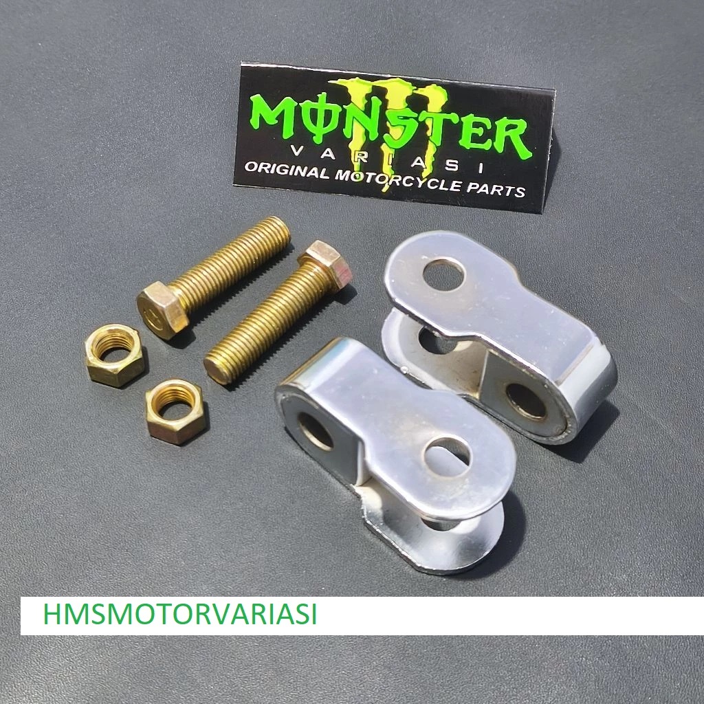 peninggi shock belakang besi chrome/pangkon U besi chrome/peninggi shock belakang bebek besi/peningg