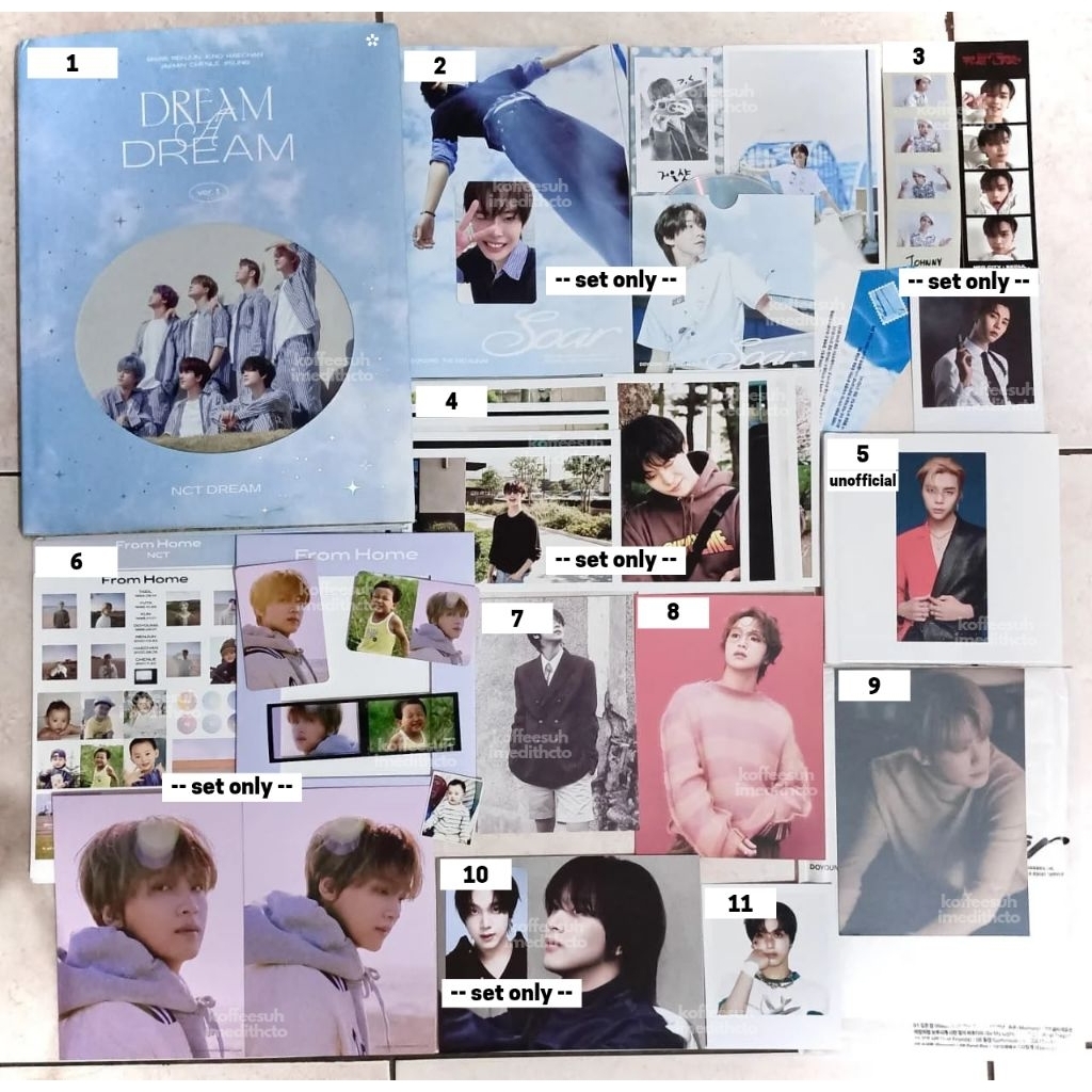 [READ DESC] Album Only Postcard Photopack Polaroid NCT 127 Photostrip Johnny Doyoung Soar Imprinted 
