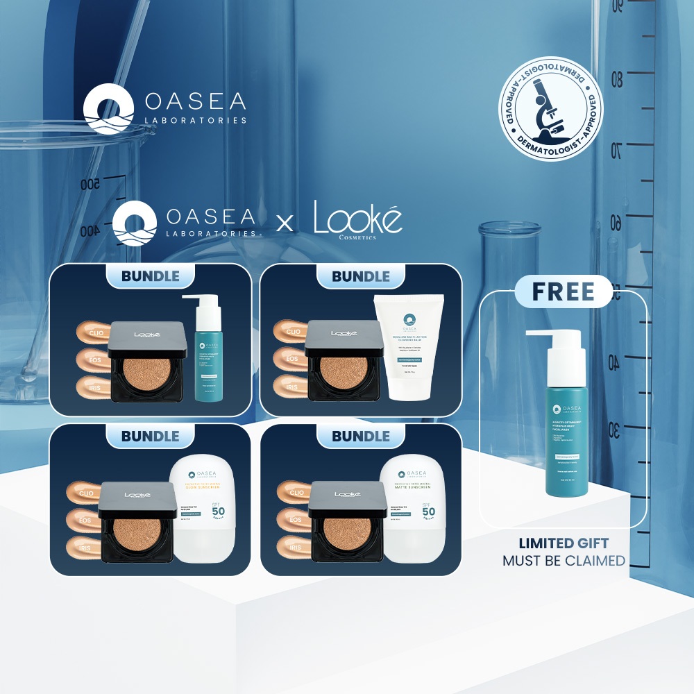 [Oasea x Looke] Glow Set Duo (Oasea Squalane Multi-Action Cleansing Balm 75 g/Tinted Sunscreen Matte