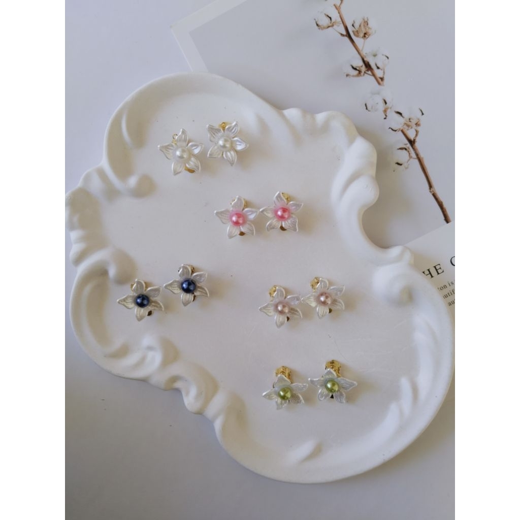 Anting Hijab Anting Klip Anting Jepit / Aksesoris Hijab