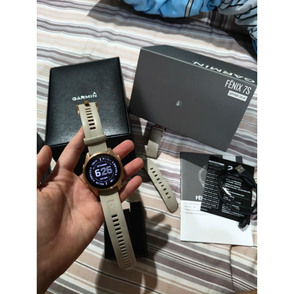 garmin fenix 7s sapphire solar fullset