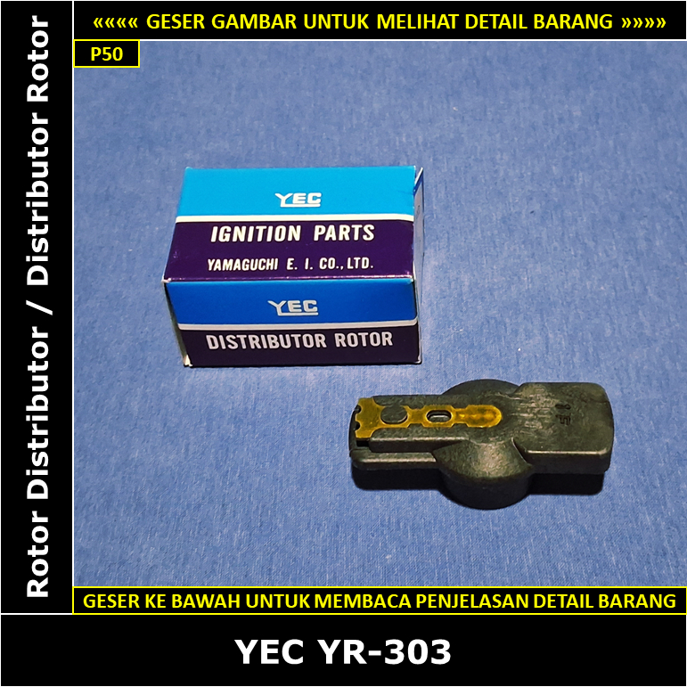 Rotor Distributor Mitsubishi L300 1600 cc 1984-1995 YEC Japan YR-303 Rotor Delco Distributor Rotor M