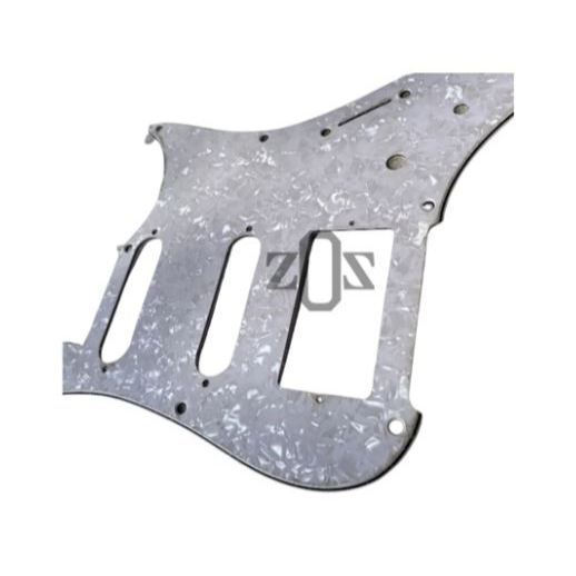 Pickguard Gitar Guitar Ibanez AZ Essentials White Pearl HSS 3 Ply