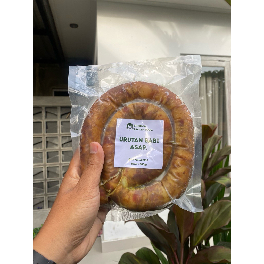 Urutan Babi Asap bumbu bali atau sosis khas bali  1000gr