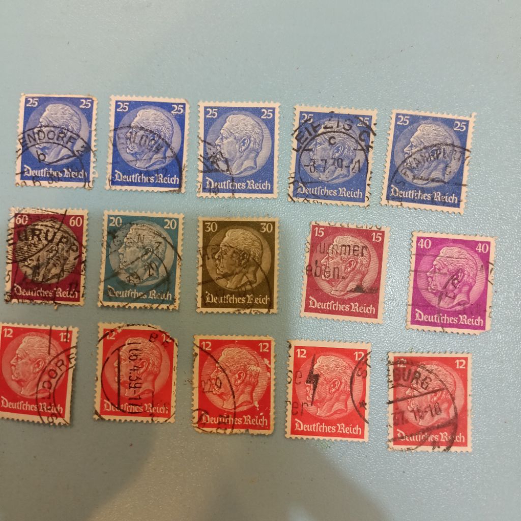 15 biji perangko prangko used vintage kuno belanda