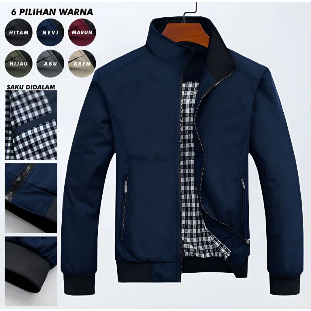 JAKET BOMBER JAKET HARINGTON JAKET PERASUT ANTI AIR JAKET PRIA JAKET VINTAGE