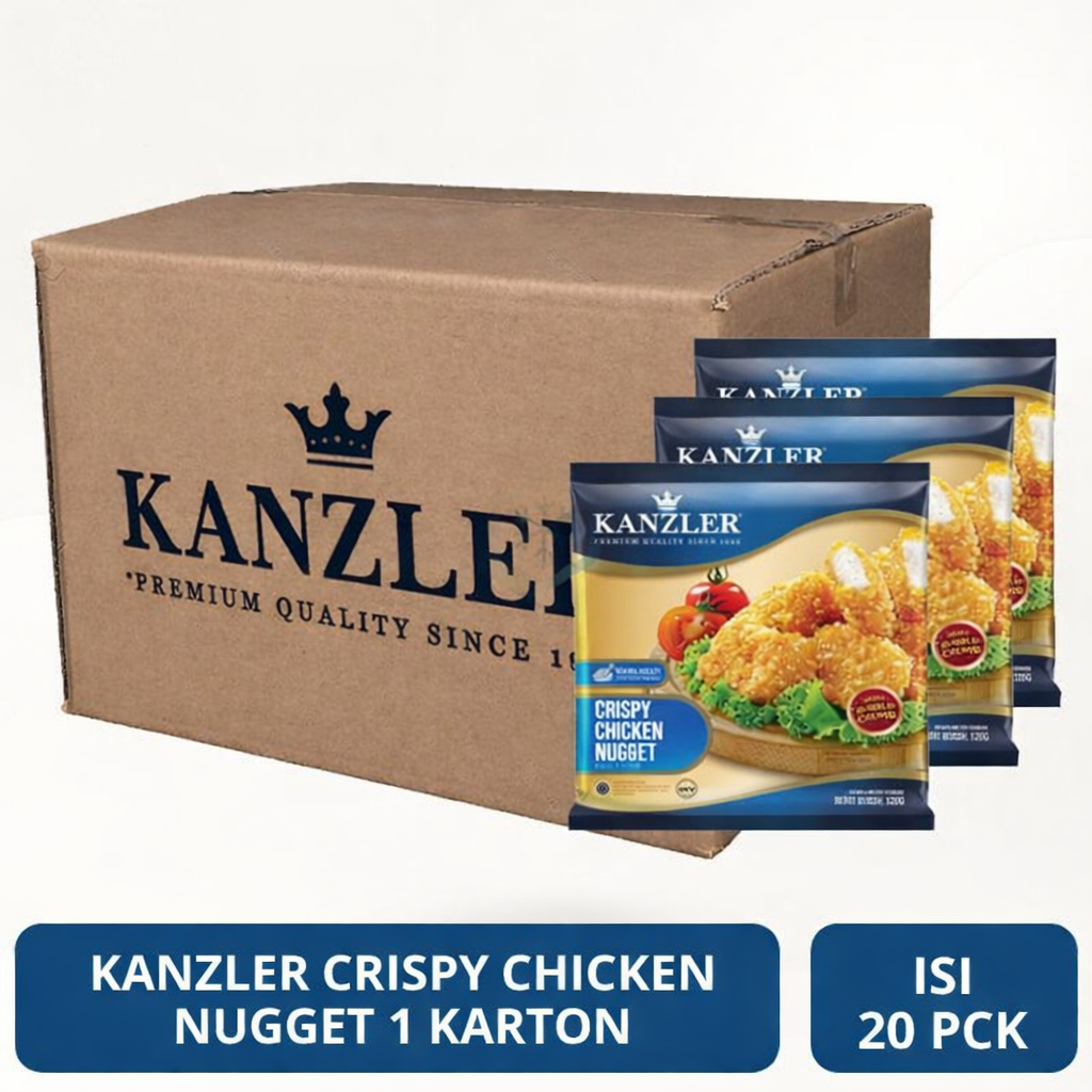 Kanzler Nugget Crispy 450gr 1 Dus Isi 20 Pack Frozen Food Original