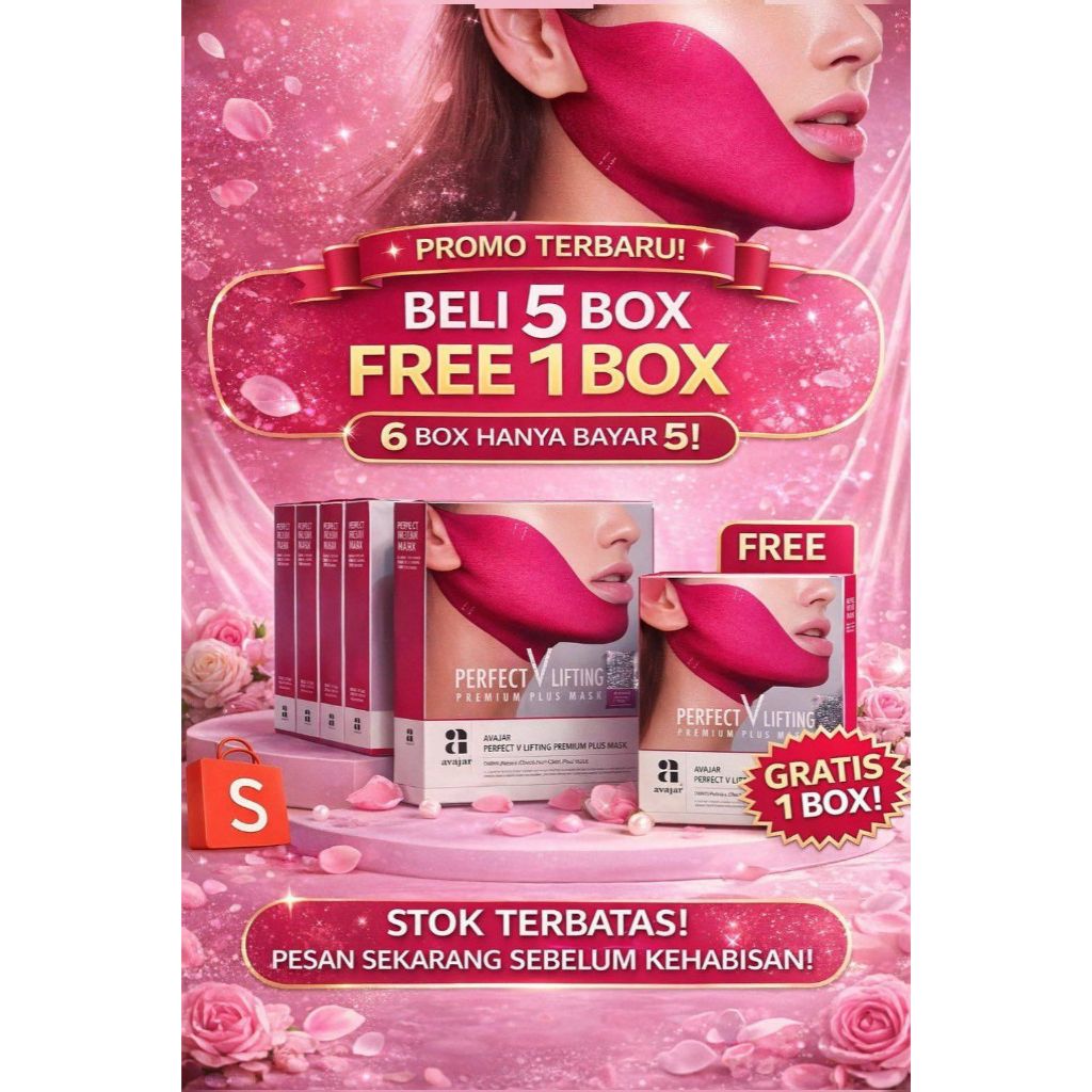 Masker Penirus Wajah V Line – Face Lifting Mask | Kencangkan Kulit & Bentuk Rahang Ideal V Shape Fac