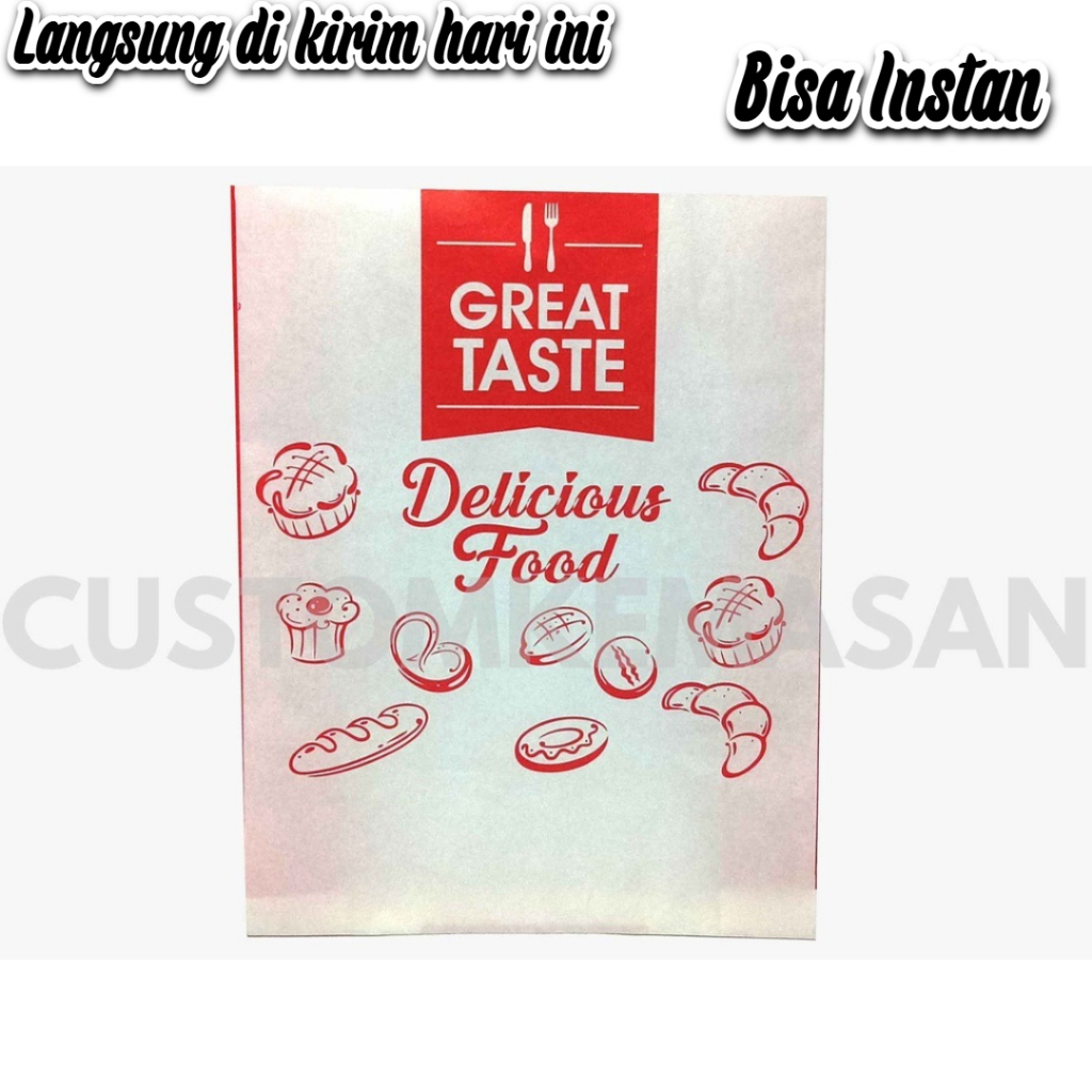 [PROMO] Kemasan Kentang Goreng / Kantong Kentang Goreng / Kantong Kertas Kentang Goreng / Bungkus Ke