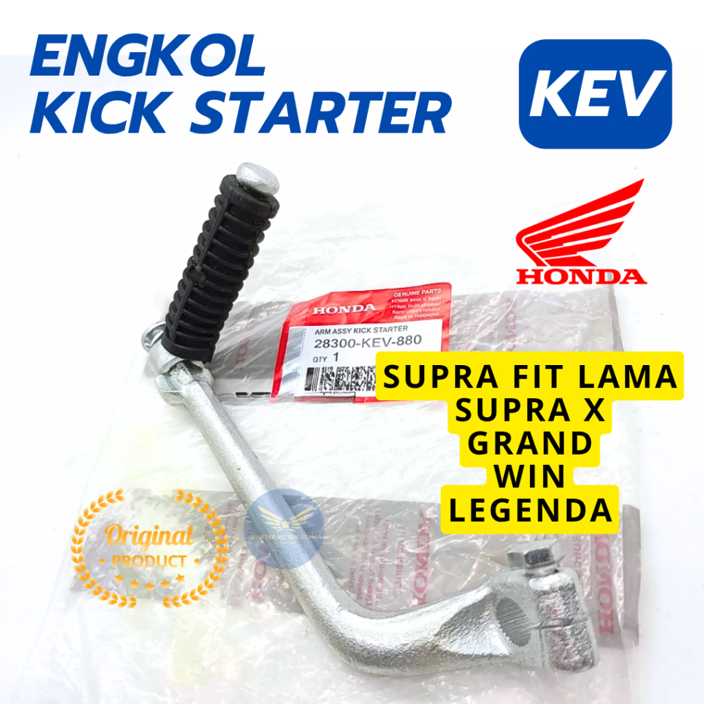 28300-KEV-880 ENGKOL KICK STARTER KEV PEDAL SELAHAN KEV ORIGINAL HONDA SUPRA FIT LAMA SUPRA X GRAND 