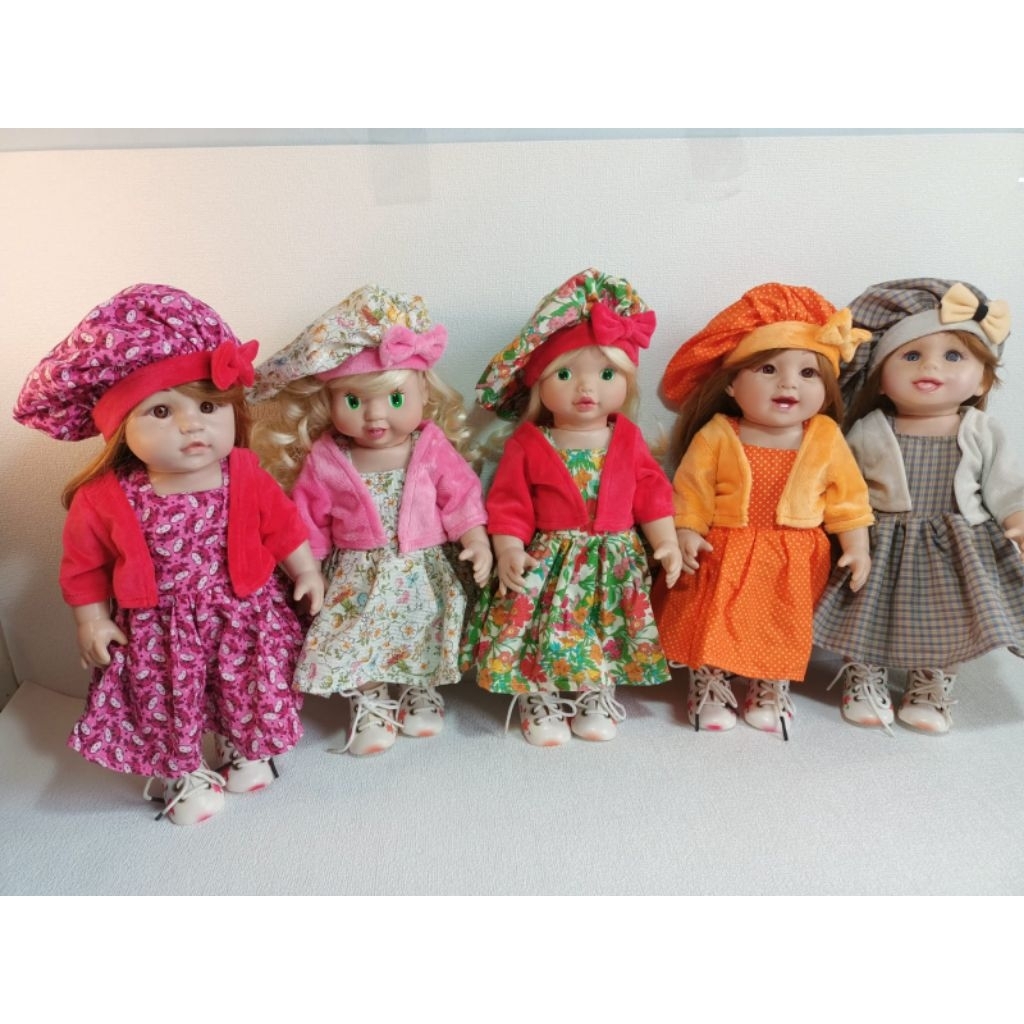 Baju Boneka karet tinggi boneka 40 cm + - lingkar dada 14 cm