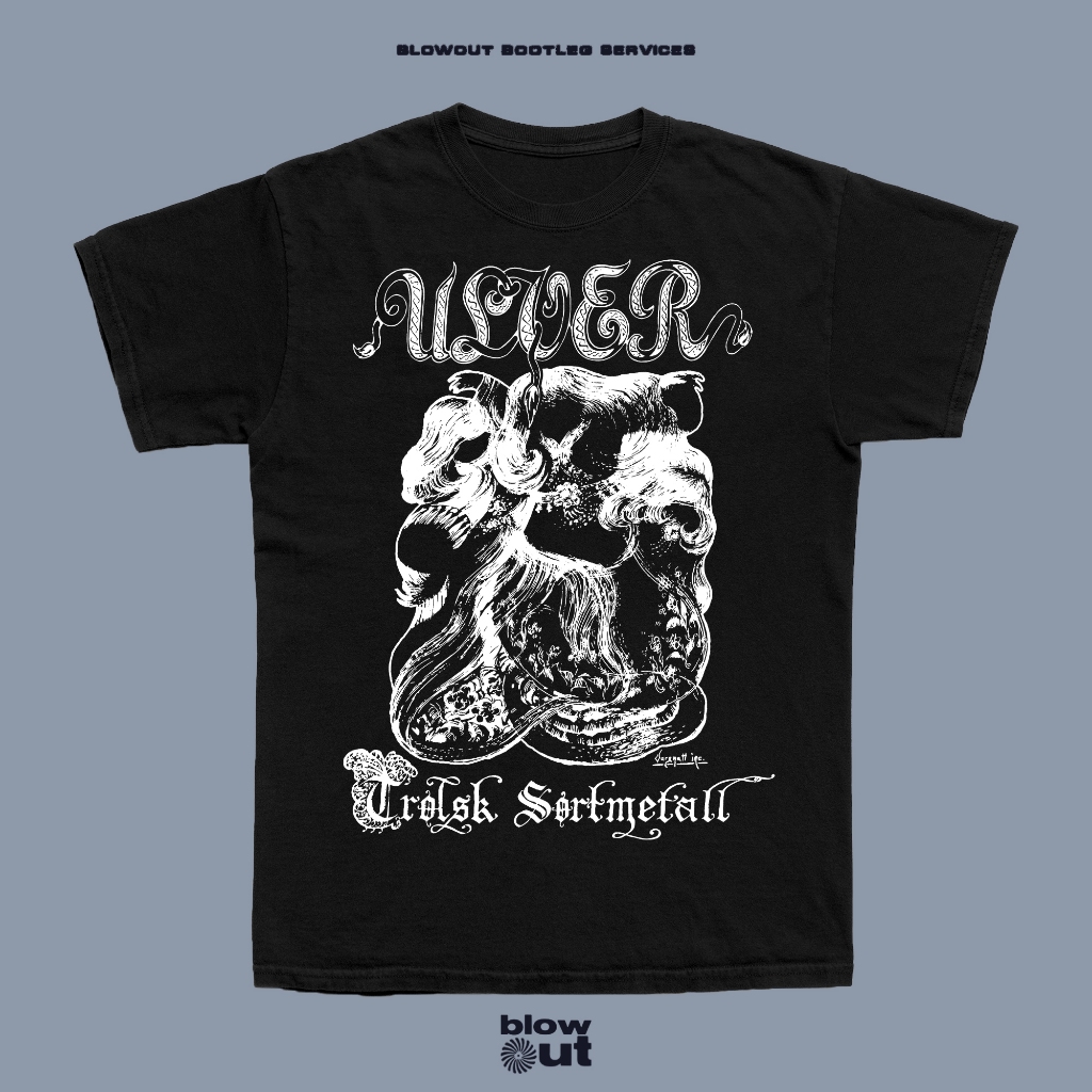 Kaos Band ULVER - TROLSK SORTMETALL T-Shirt Baju Band Metal