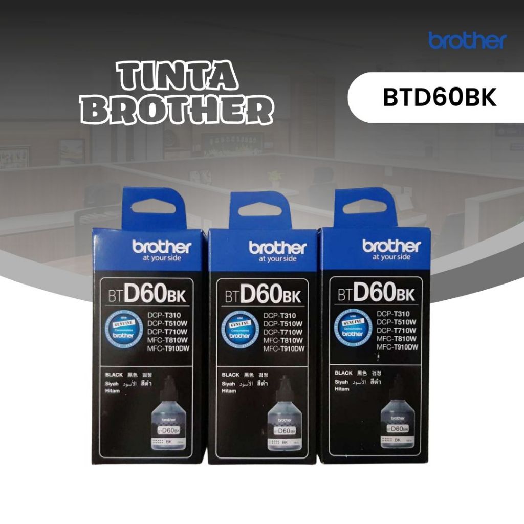 Brother BTD60BK Black Original – Tinta Printer Brother Hitam