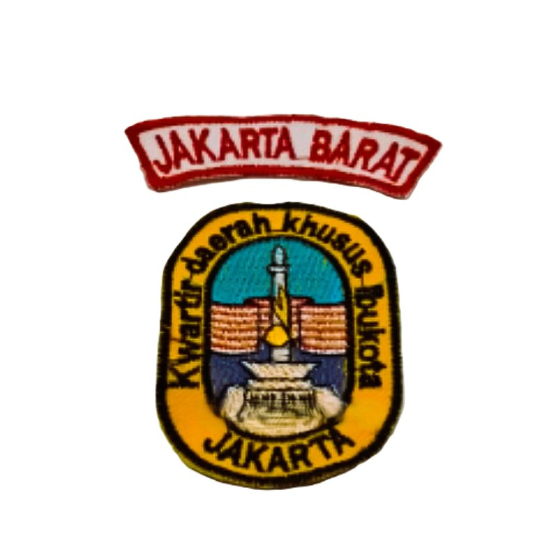 Bet Logo Kwarda Pramuka DKI Jakarta Bordir Tebal Rapi