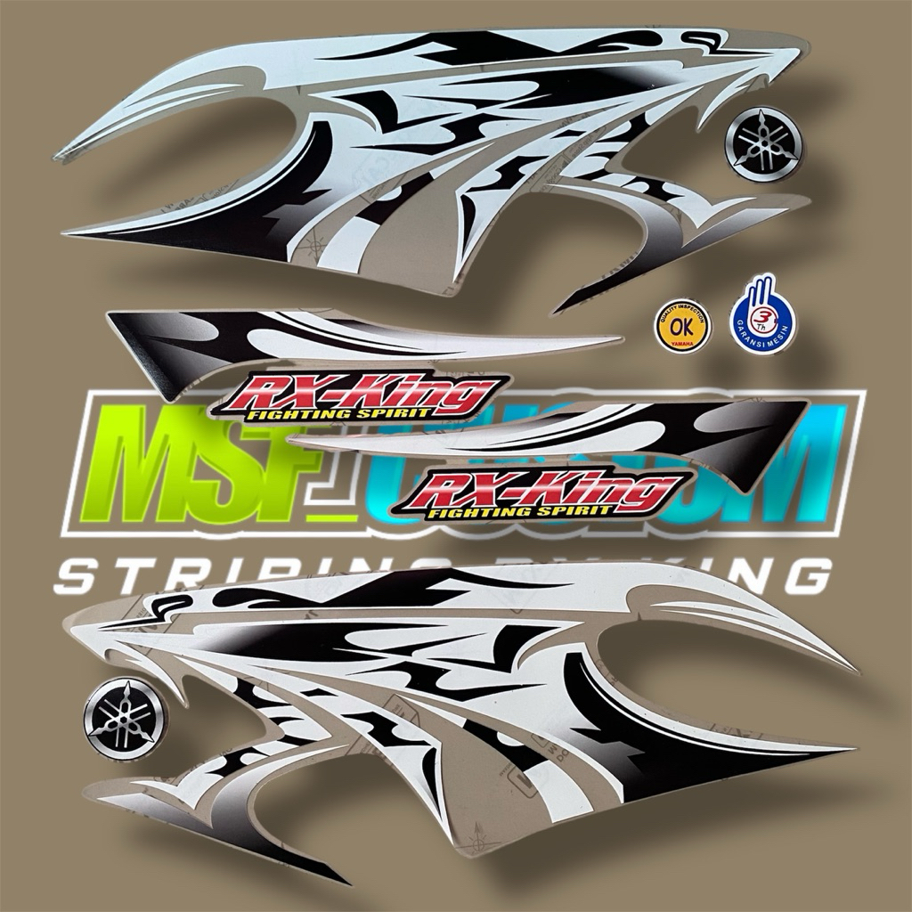 Striping Rx King transparan || Striping rx King 2006 Lis Putih