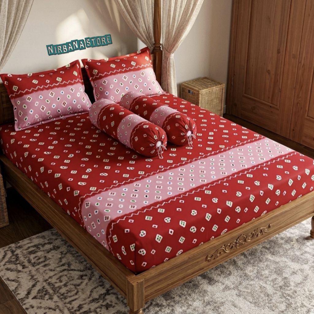 Sprei Batik Motif Jumputan. Sprei size 90x200, 100x200, dan 120x200 – Sprei Homemade Murah - Sprei J
